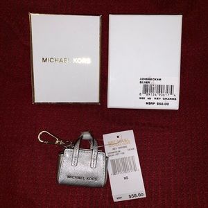 MK Michael Kors SELMA purse keychain KEY fob charm